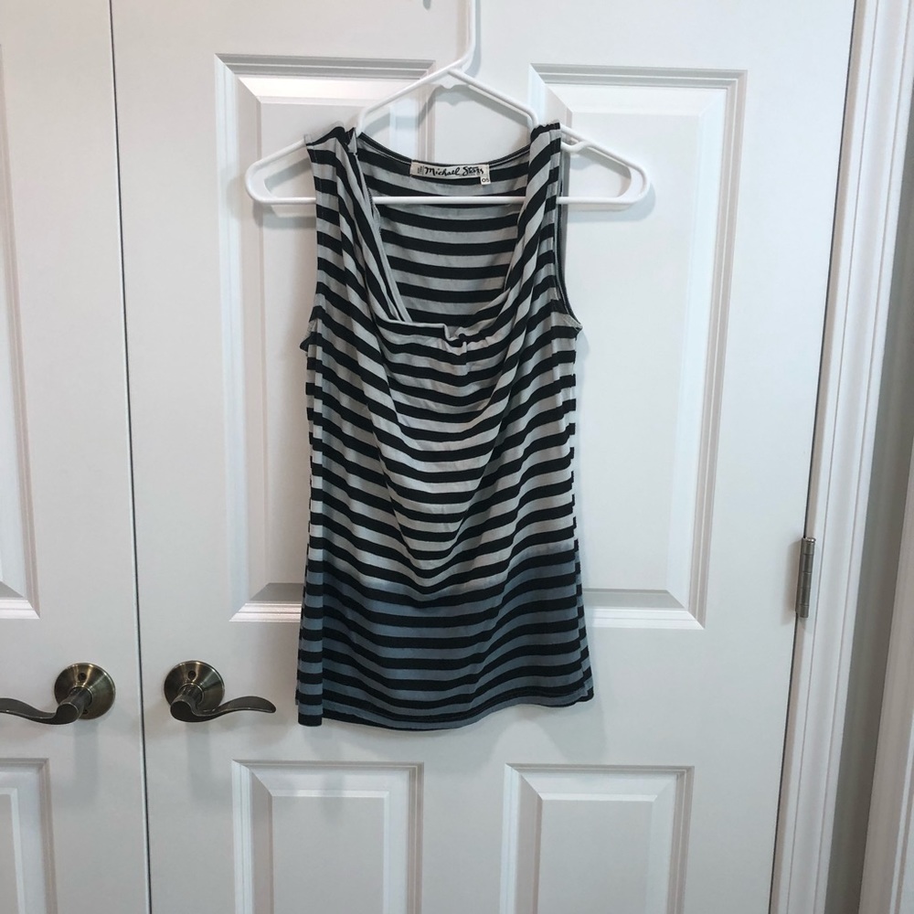 Michael Stars Tank, black and grey, One size